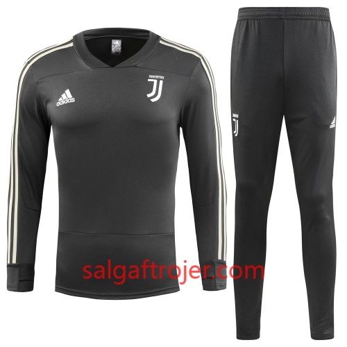 Juventus Sweatshirt Dragt Sort 2018-2019 Juventus Sweatshirt Dragt Sort 2018-2019